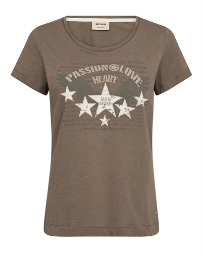 Mos Mosh - MMZibba T-shirt - Chocolate Chip